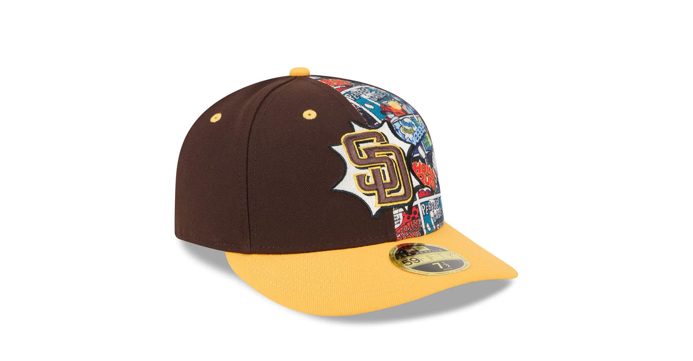 MLB Brown/Gold San Diego Padres 2025 MLB Diamond Hero Edition Low 59FIFTY Fitted Hat