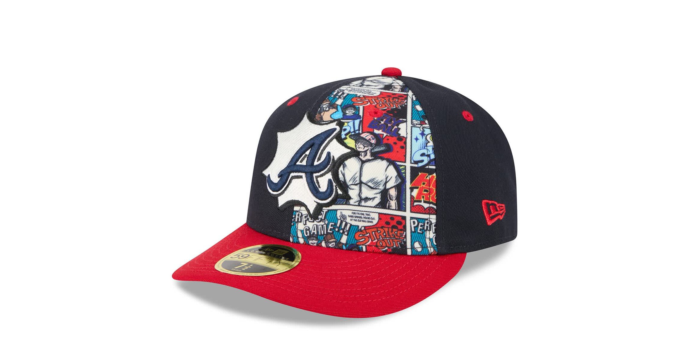 MLB Navy/Red Atlanta Braves 2025 MLB Diamond Hero Edition Low 59FIFTY Fitted Hat