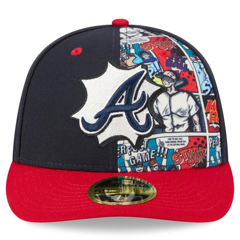 MLB Navy/Red Atlanta Braves 2025 MLB Diamond Hero Edition Low 59FIFTY Fitted Hat
