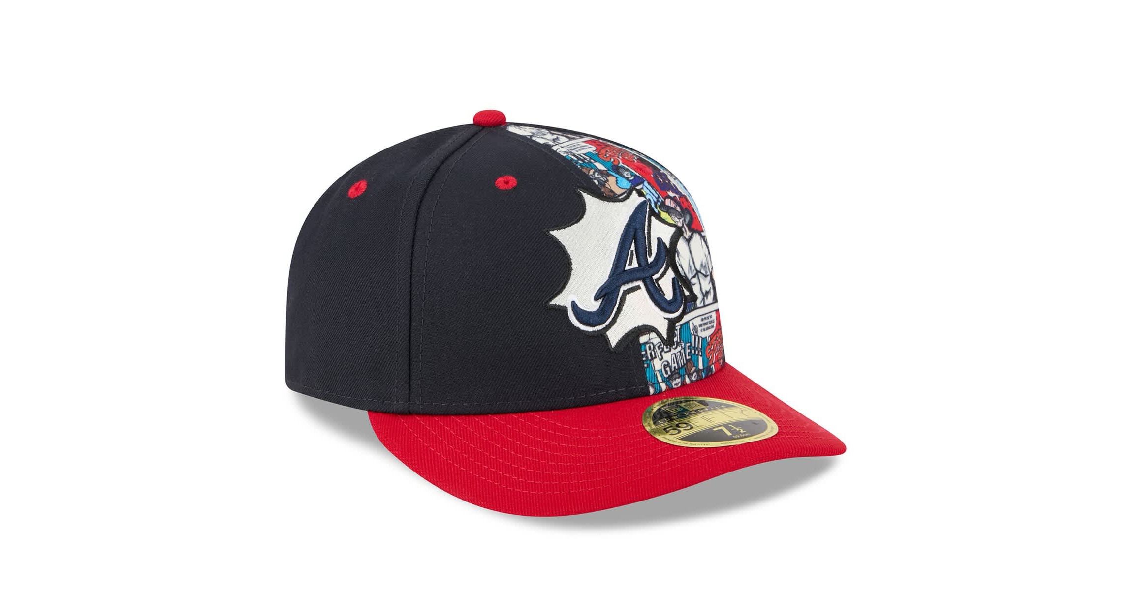 MLB Navy/Red Atlanta Braves 2025 MLB Diamond Hero Edition Low 59FIFTY Fitted Hat