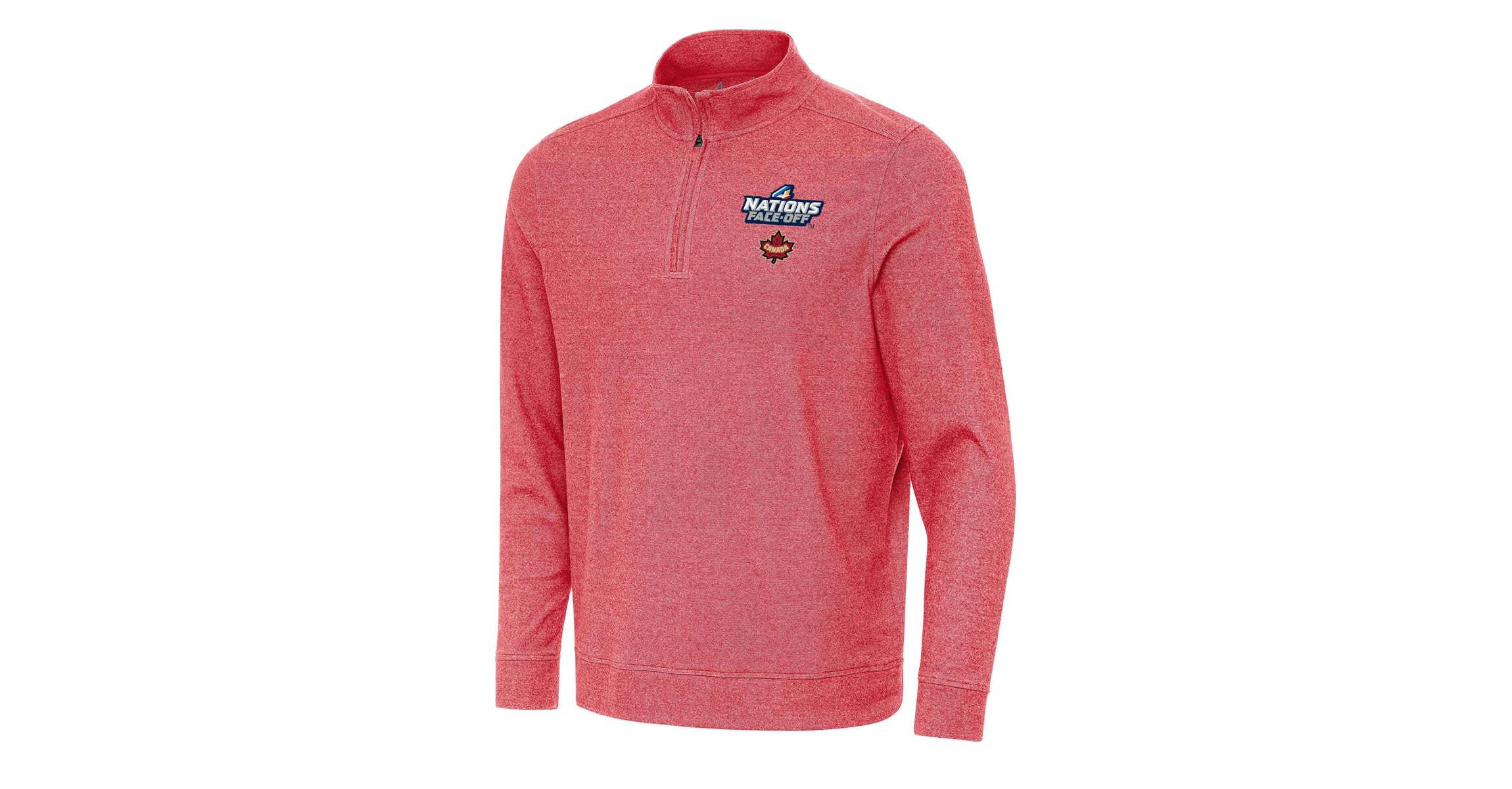 NHL 4 Nations Face-Off Hockey Canada 2025 4 Nations Face Off Subtle Quarter-Zip Top