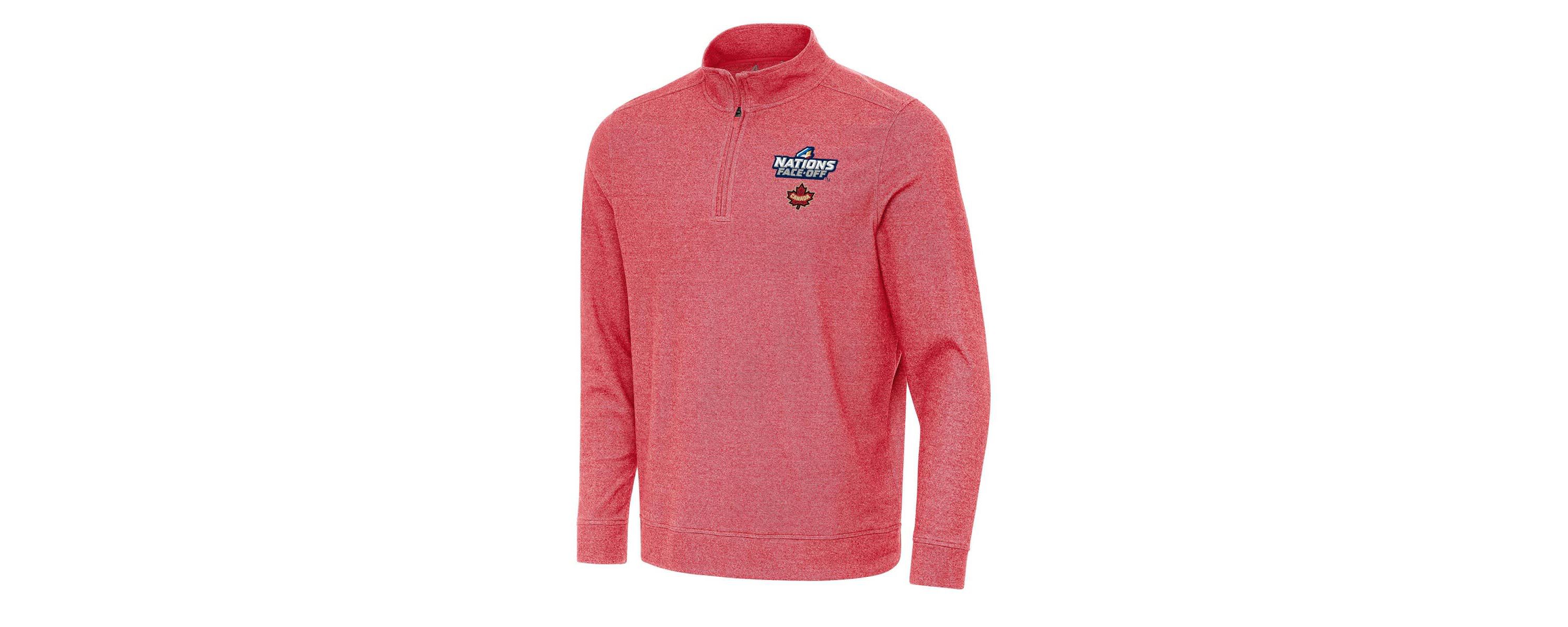 NHL 4 Nations Face-Off Hockey Canada 2025 4 Nations Face Off Subtle Quarter-Zip Top