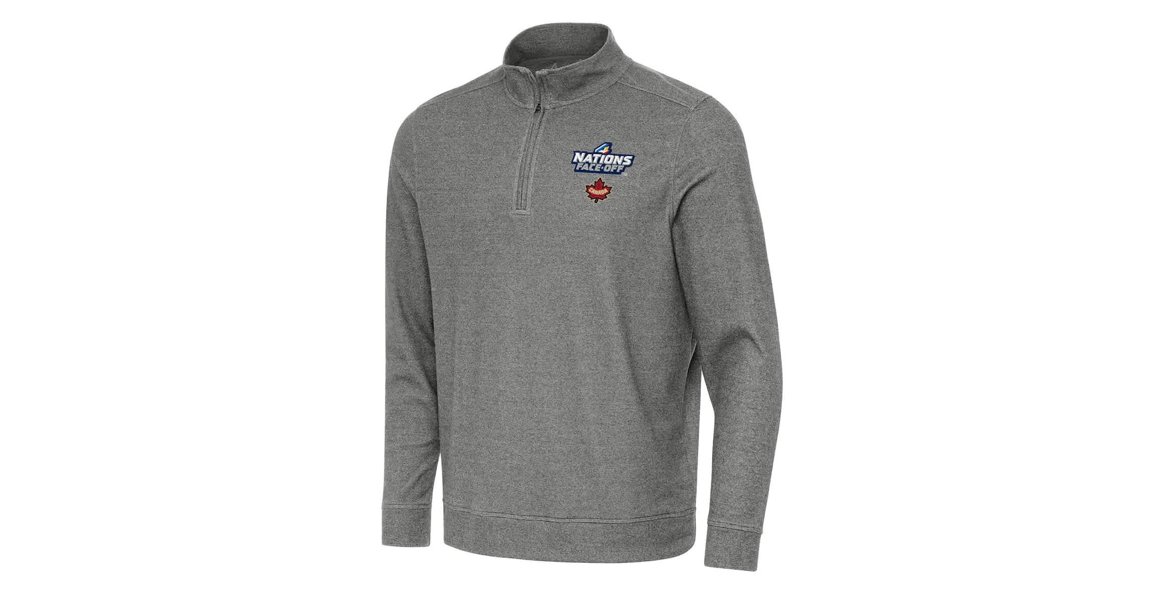 NHL 4 Nations Face-Off Hockey Canada 2025 4 Nations Face Off Subtle Quarter-Zip Top