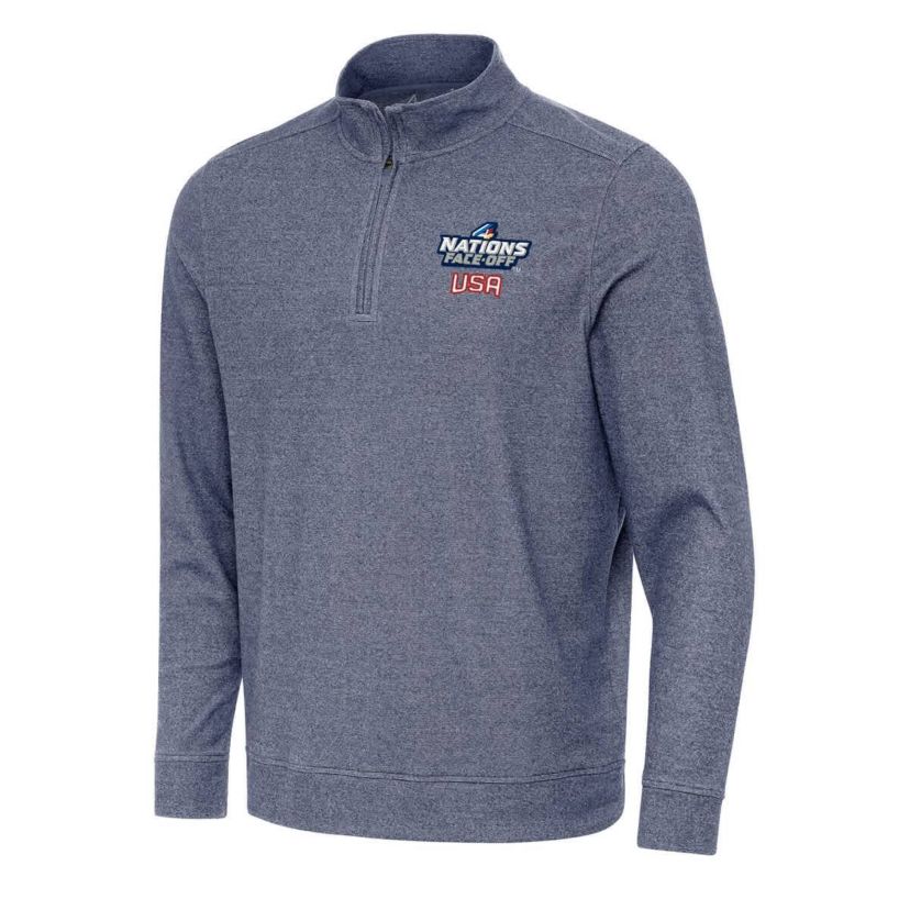 NHL 4 Nations Face-Off USA Hockey 2025 4 Nations Face Off Subtle Quarter-Zip Top