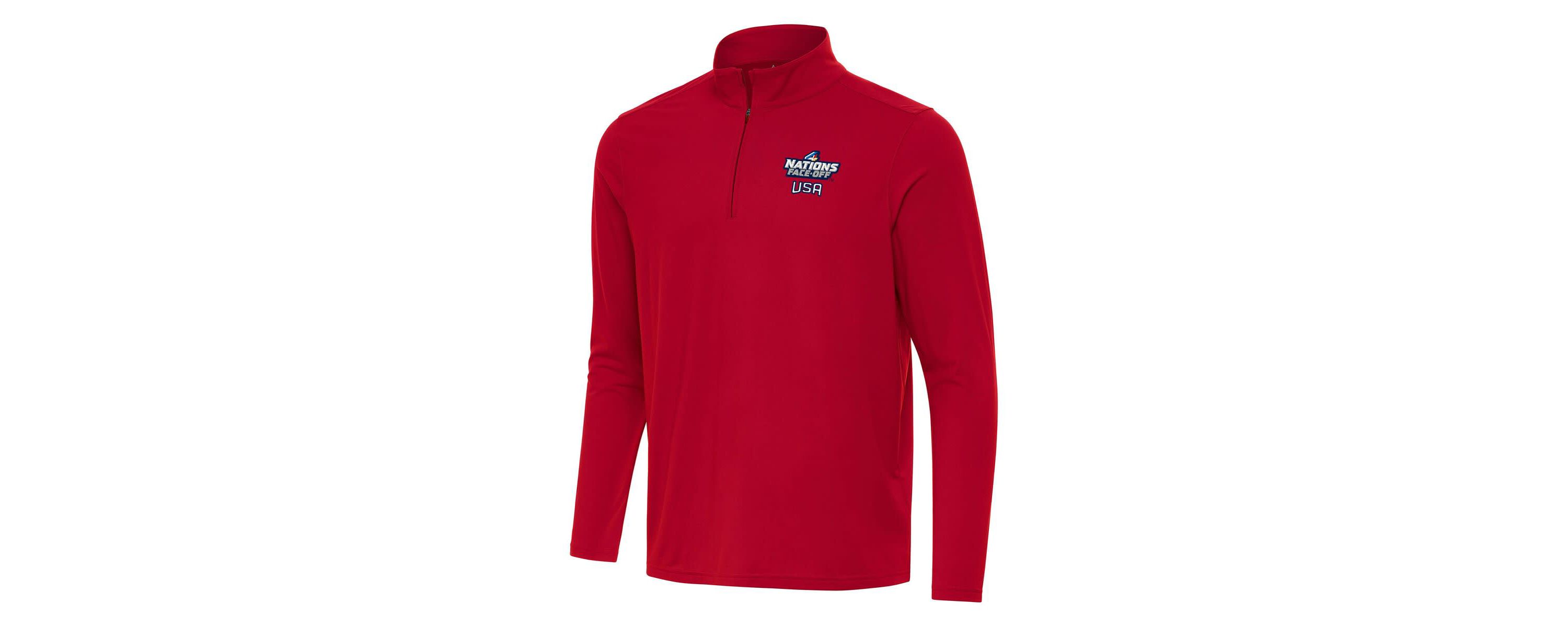 NHL 4 Nations Face-Off USA Hockey 2025 4 Nations Face Off Intent Quarter-Zip Top
