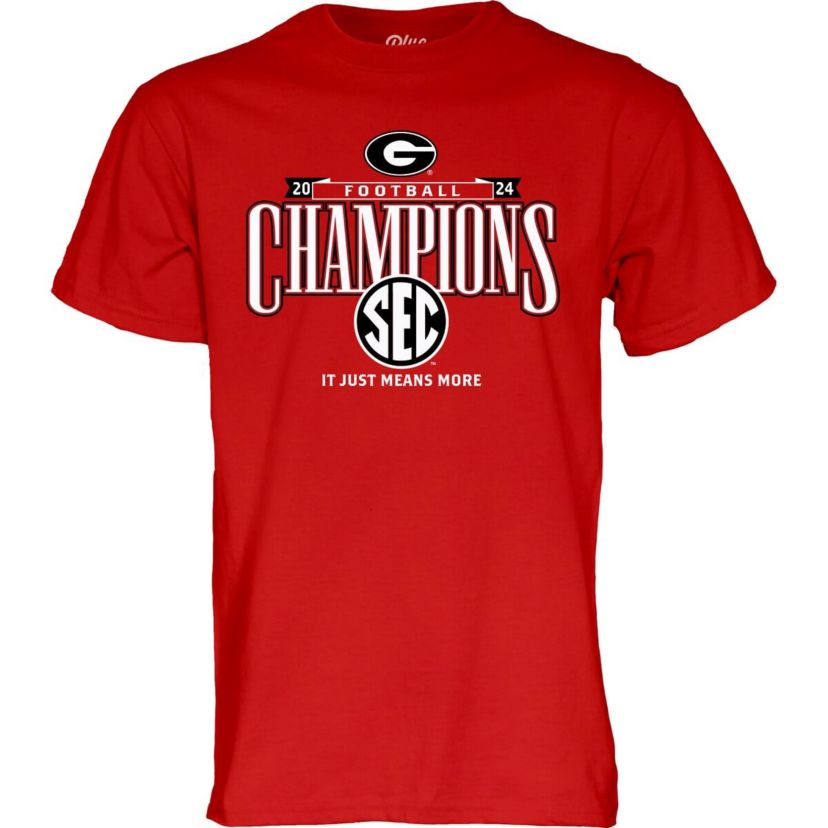 NCAA Georgia Bulldogs 2024 SEC Football Conference s Locker Room T-Shirt