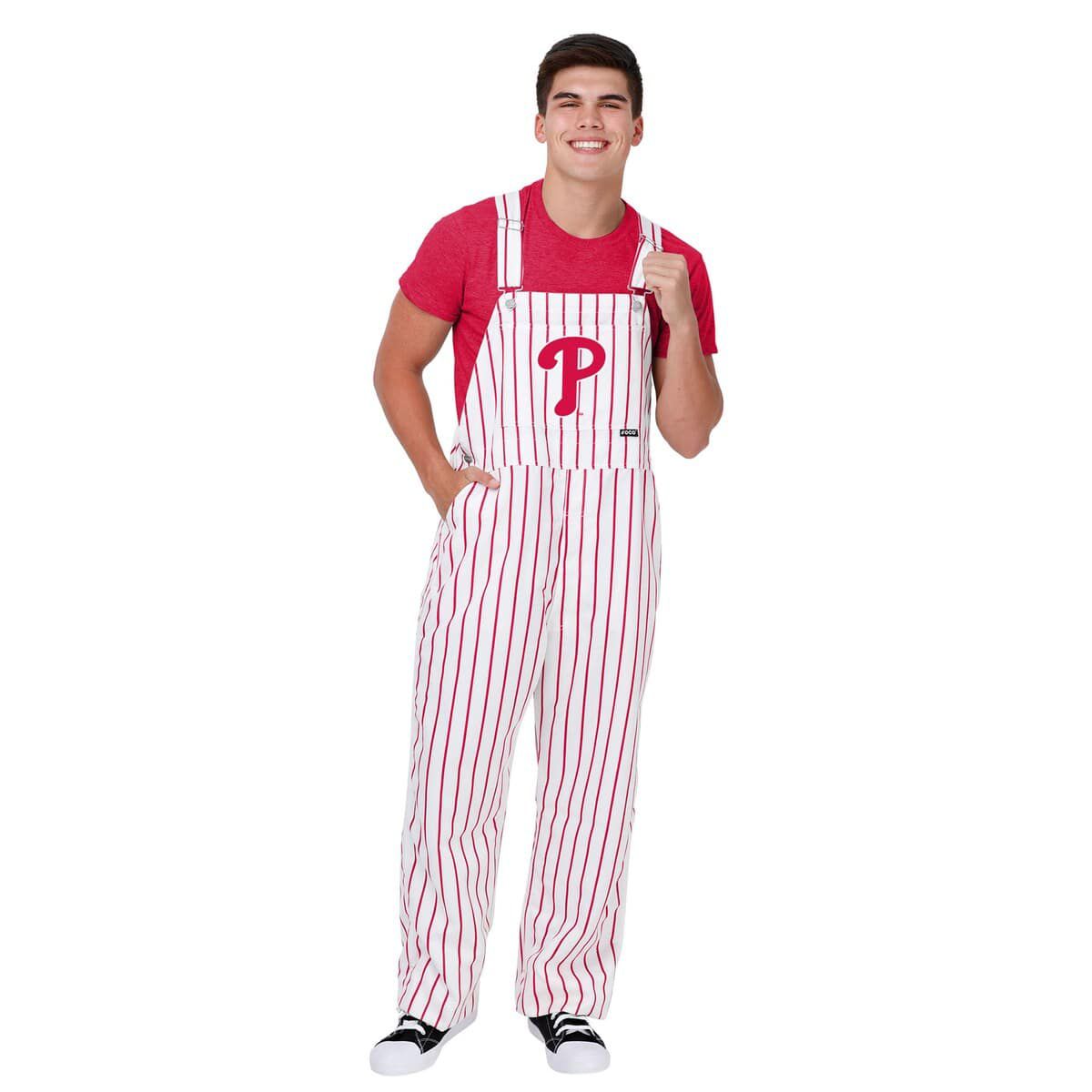 MLB Philadelphia Phillies Pinstripe Bib Overalls