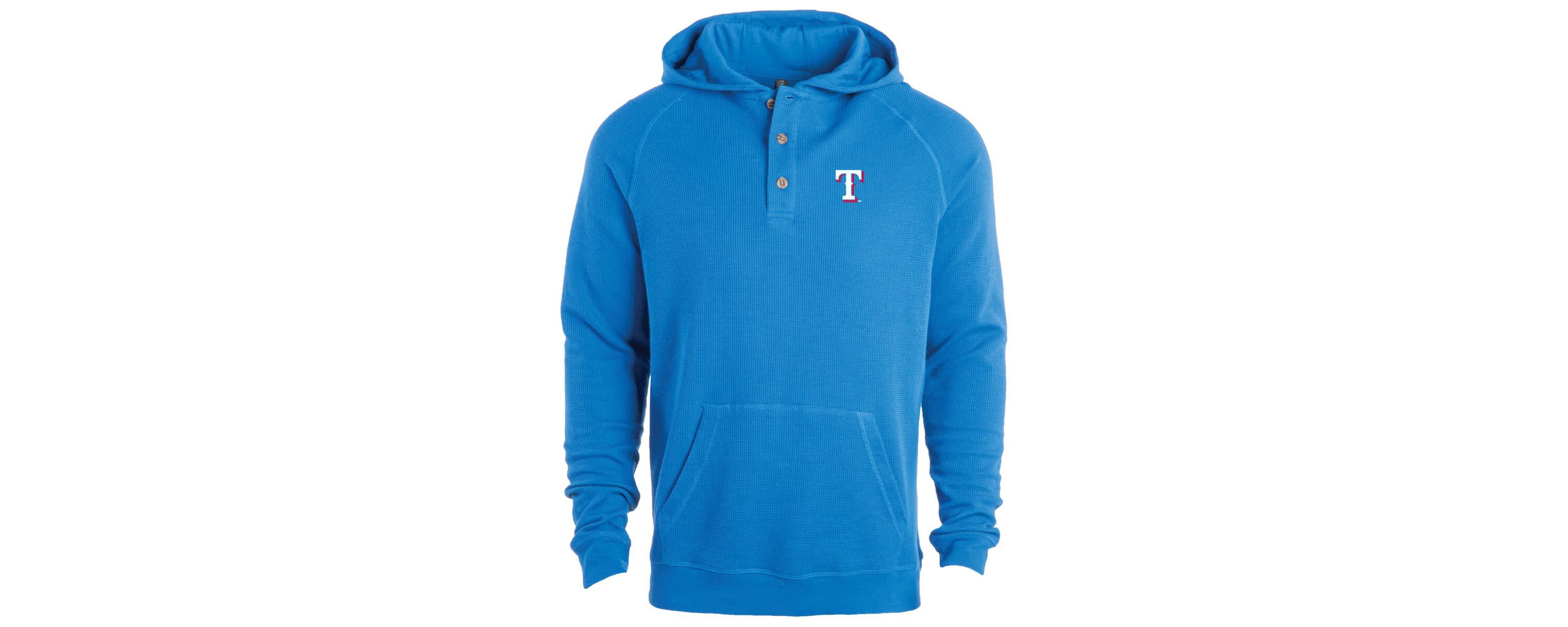 MLB Texas Rangers Montana Lightweight Raglan Pullover Hoodie