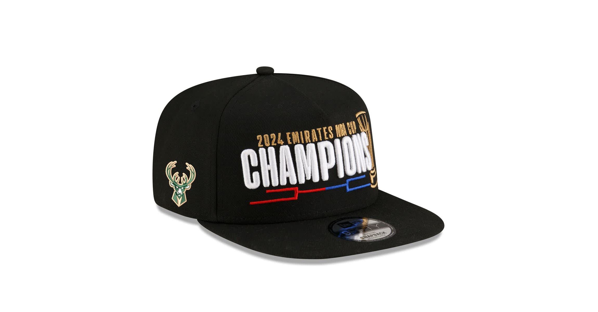 NBA Milwaukee Bucks 2024 NBA Cup s Locker Room 9FIFTY Snapback Adjustable Hat