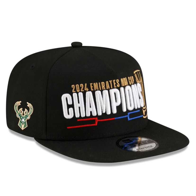NBA Milwaukee Bucks 2024 NBA Cup s Locker Room 9FIFTY Snapback Adjustable Hat