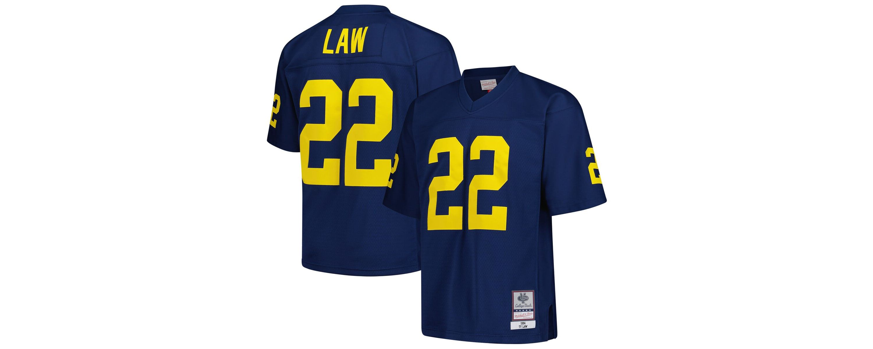 NCAA Ty Law Michigan Wolverines 1994 Legacy Jersey