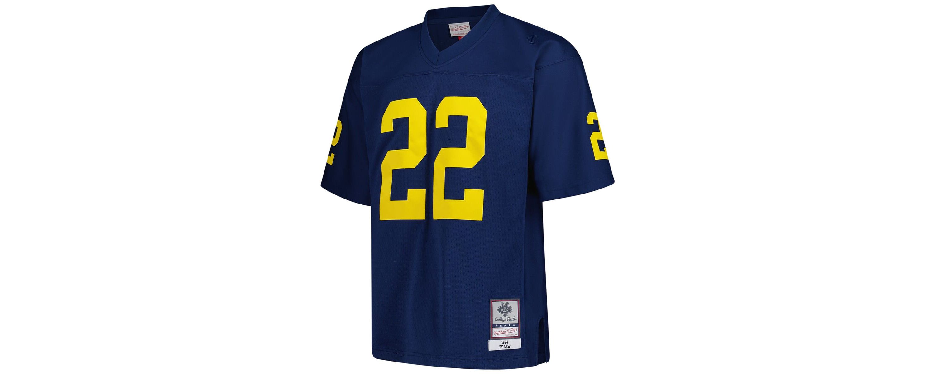 NCAA Ty Law Michigan Wolverines 1994 Legacy Jersey