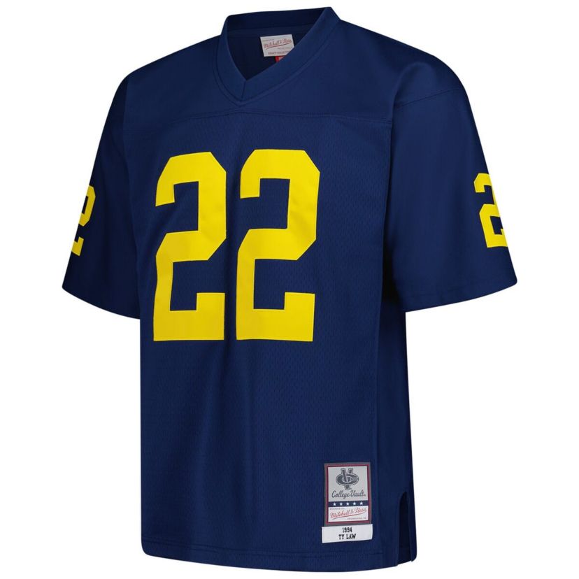NCAA Ty Law Michigan Wolverines 1994 Legacy Jersey