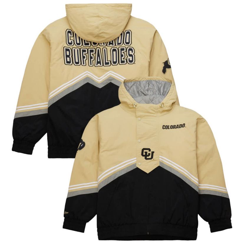 NCAA Gold/Black Colorado Buffaloes Throw It Back Retro Full-Zip Windbreaker Jacket