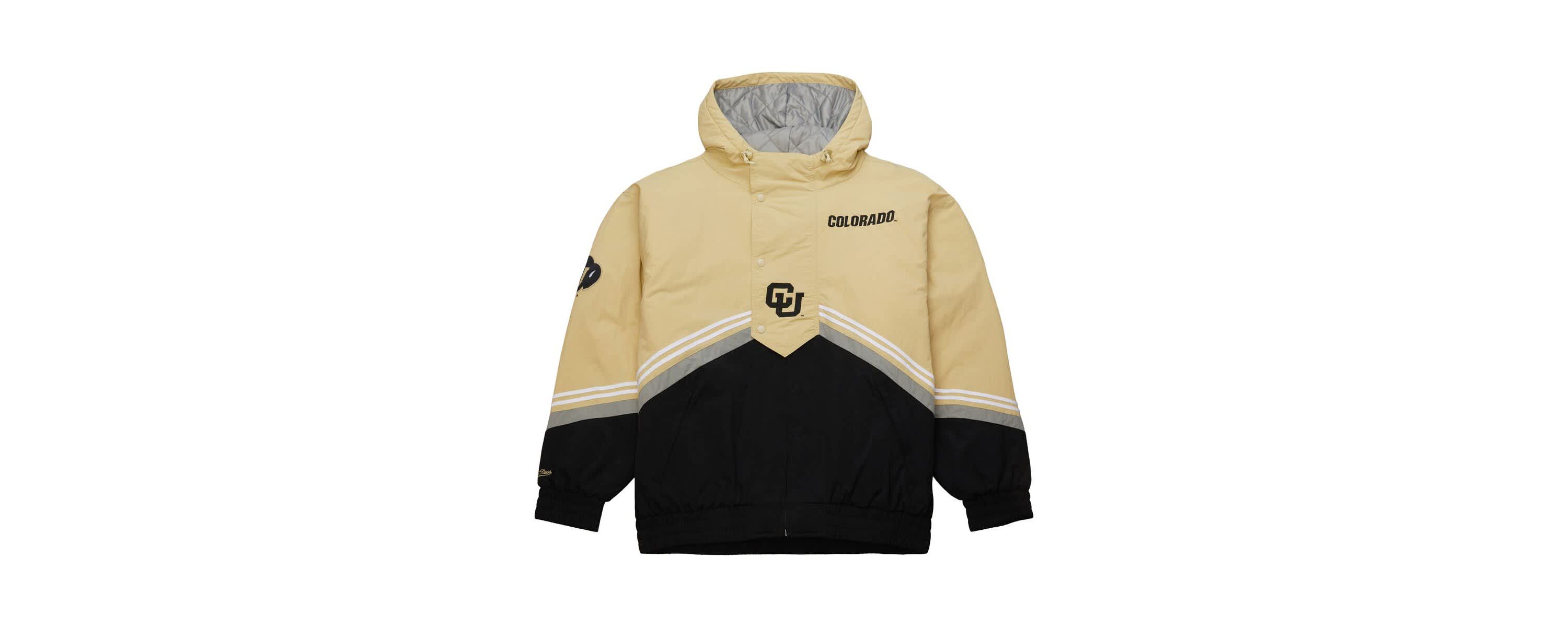 NCAA Gold/Black Colorado Buffaloes Throw It Back Retro Full-Zip Windbreaker Jacket