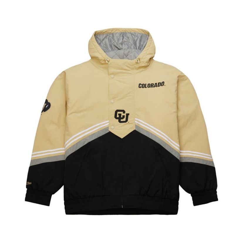 NCAA Gold/Black Colorado Buffaloes Throw It Back Retro Full-Zip Windbreaker Jacket