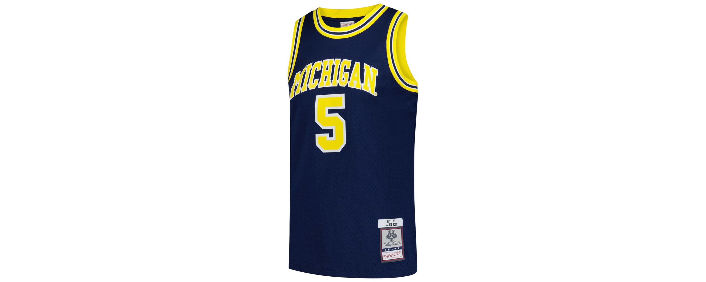 NCAA Jalen Rose Michigan Wolverines 1991/92 Swingman Jersey