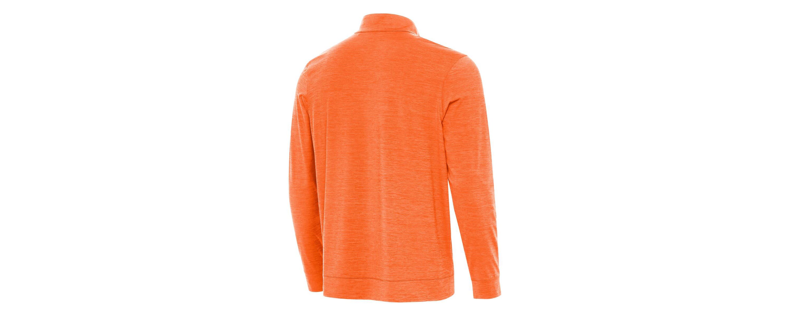 Clemson Tigers NCAA Clemson Standing Tiger Golf Bright Quarter-Zip Pullover