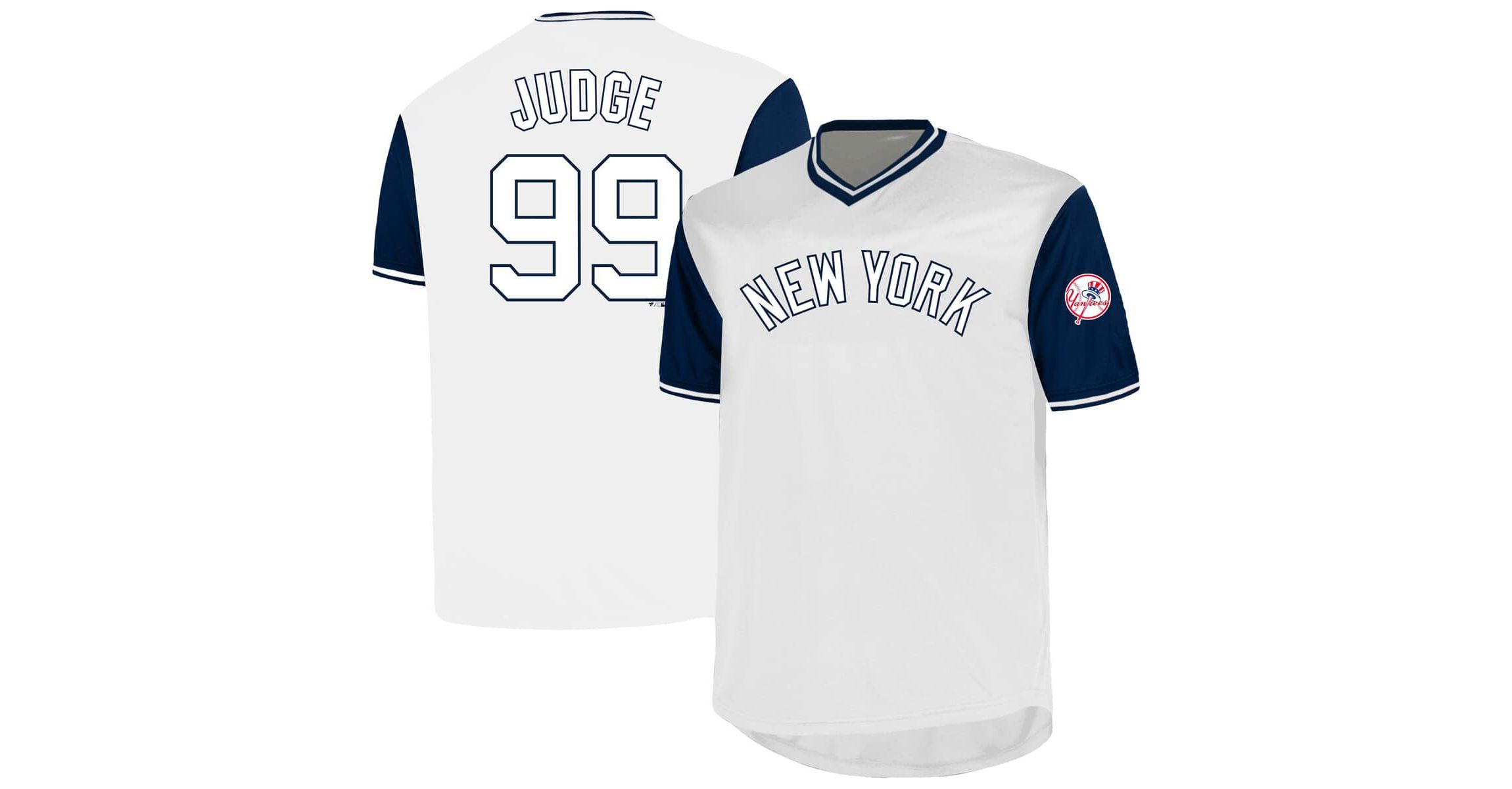 MLB Aaron Judge New York Yankees Big & Tall Name & Number Birdeye V-Neck T-Shirt