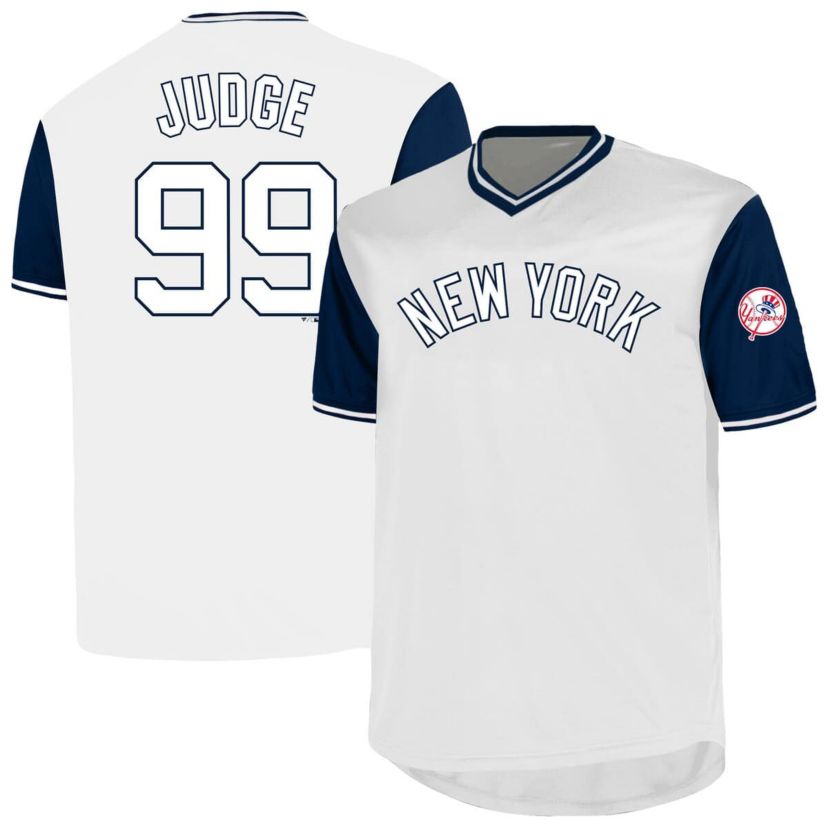 MLB Aaron Judge New York Yankees Big & Tall Name & Number Birdeye V-Neck T-Shirt