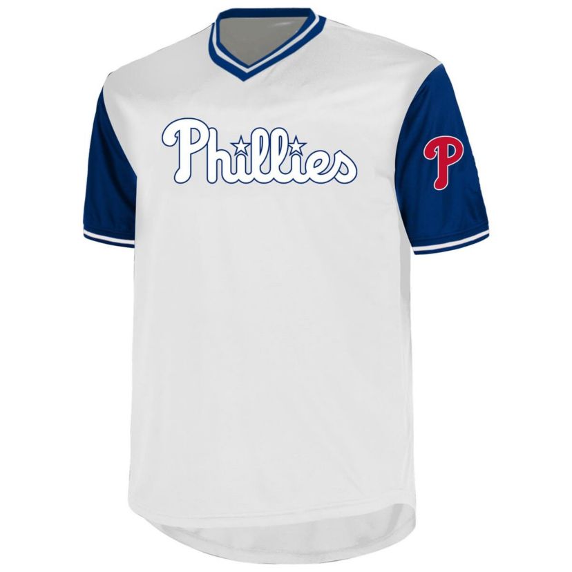 MLB Bryce Harper Philadelphia Phillies Big & Tall Name & Number Birdeye V-Neck T-Shirt