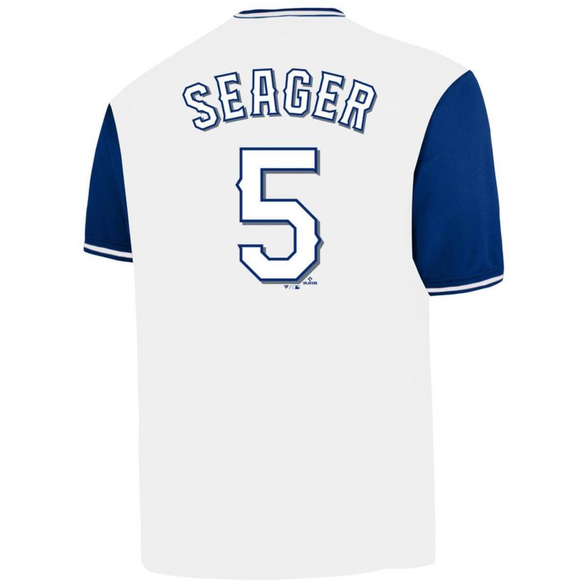 MLB Corey Seager Texas Rangers Big & Tall Name & Number Birdeye V-Neck T-Shirt