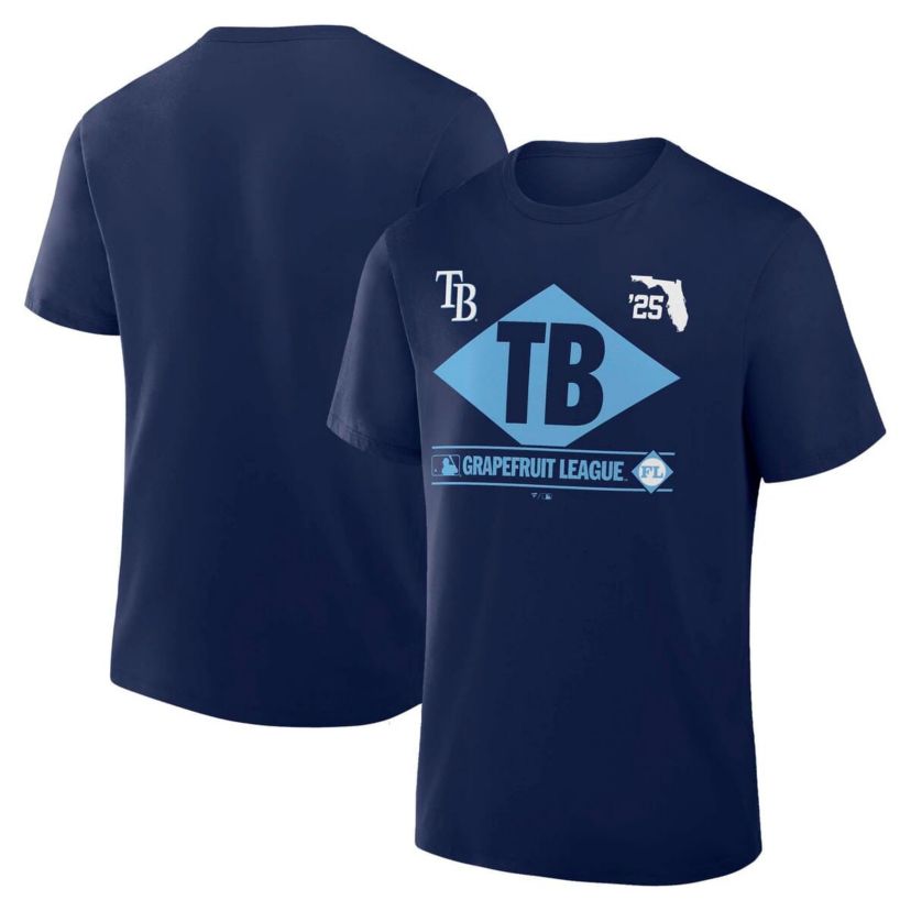 MLB Fanatics Tampa Bay Rays 2025 Spring Training Grapefruit League True Icon T-Shirt