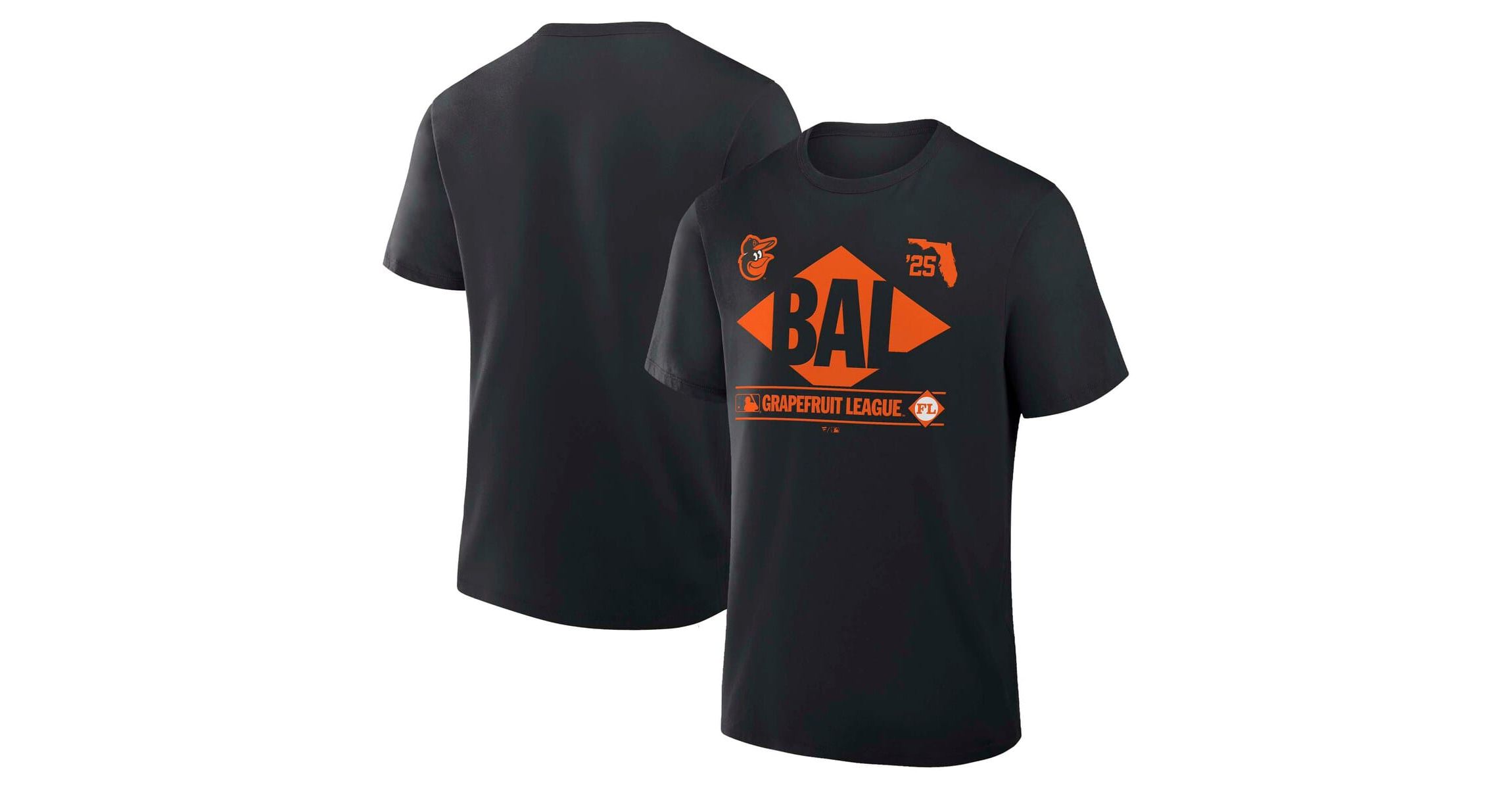 MLB Fanatics Baltimore Orioles 2025 Spring Training Grapefruit League True Icon T-Shirt