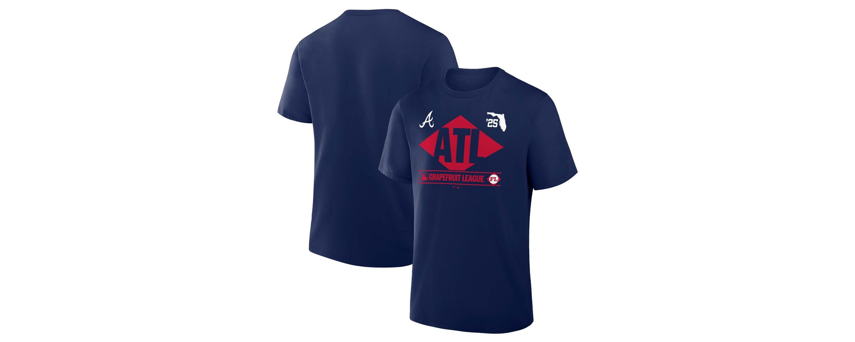 MLB Fanatics Atlanta Braves 2025 Spring Training Grapefruit League True Icon T-Shirt