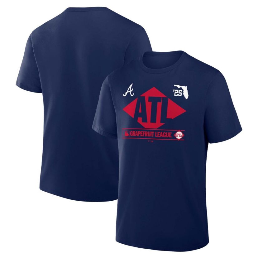 MLB Fanatics Atlanta Braves 2025 Spring Training Grapefruit League True Icon T-Shirt