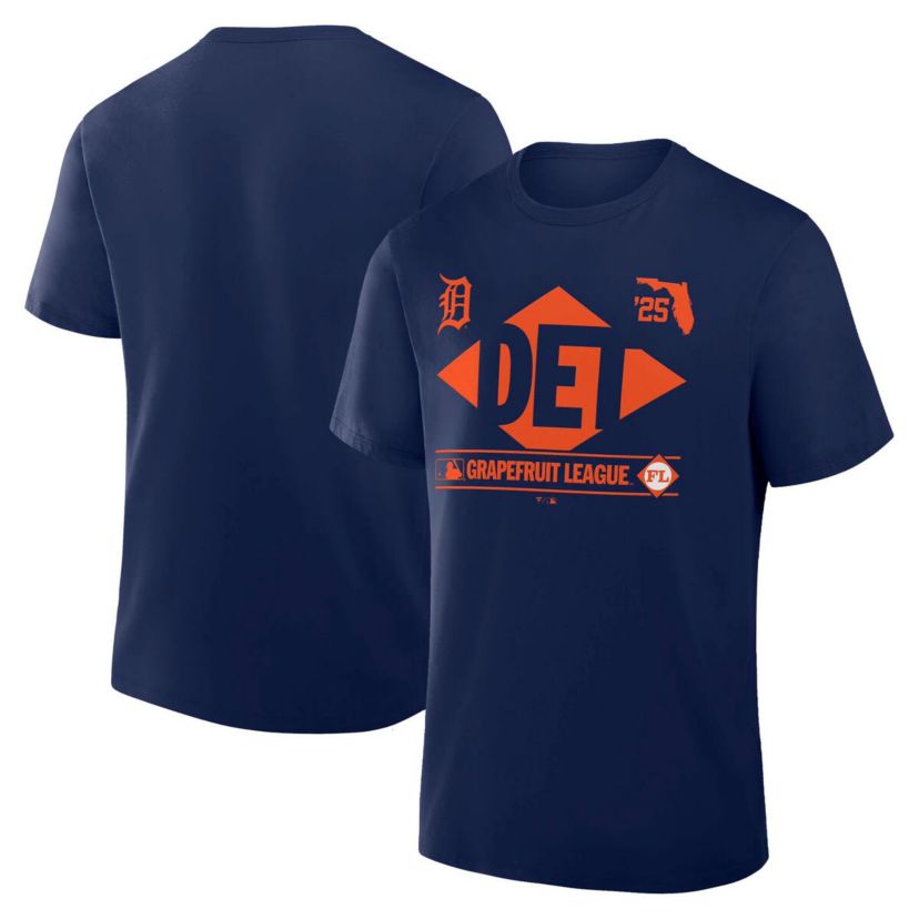 MLB Fanatics Detroit Tigers 2025 Spring Training Grapefruit League True Icon T-Shirt