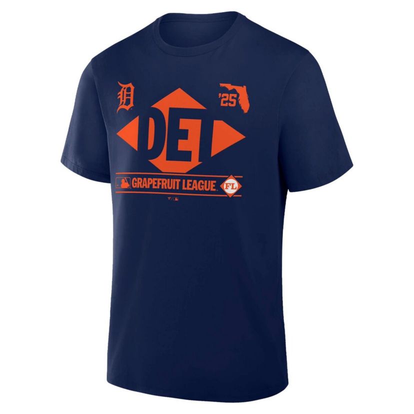 MLB Fanatics Detroit Tigers 2025 Spring Training Grapefruit League True Icon T-Shirt