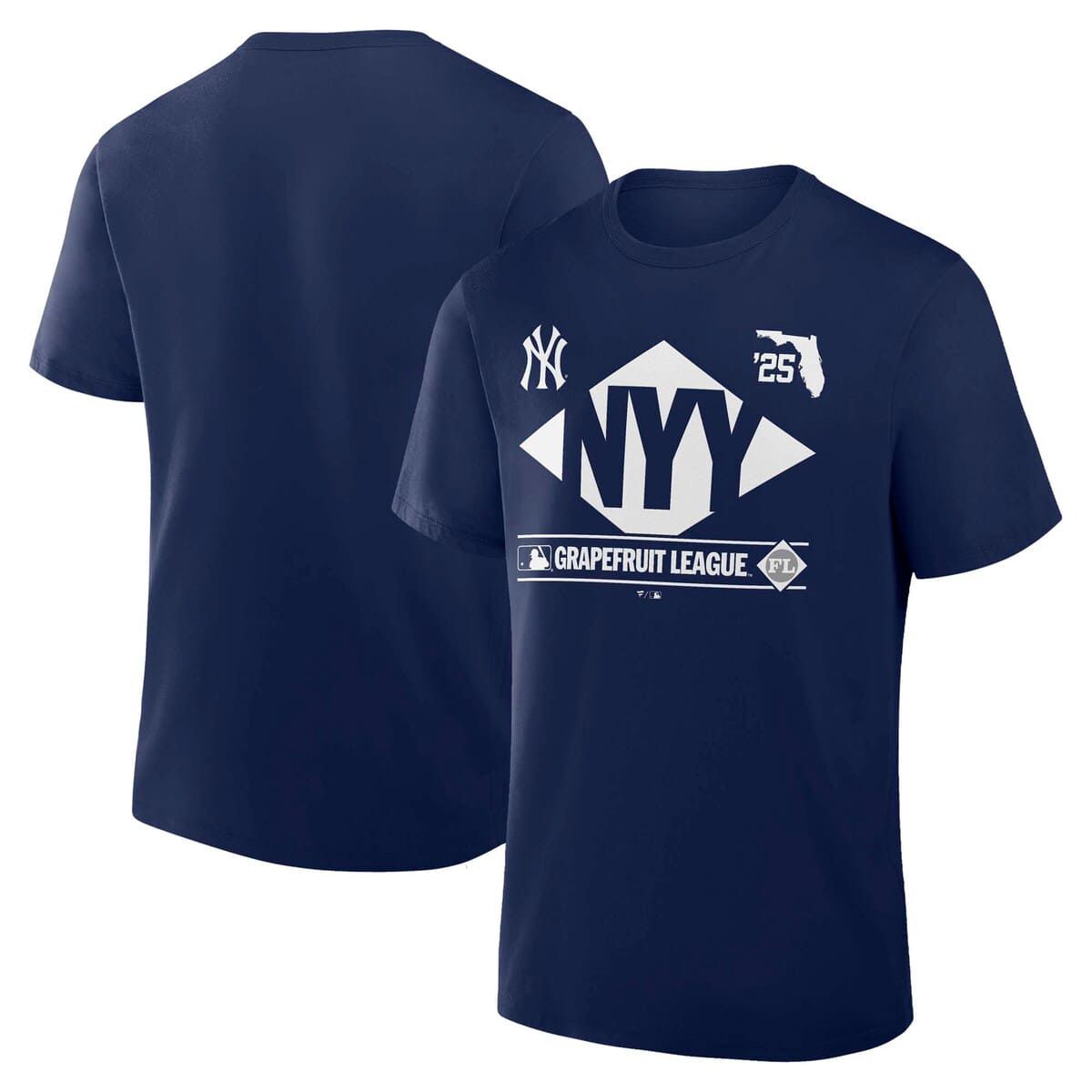MLB Fanatics New York Yankees 2025 Spring Training Grapefruit League True Icon T-Shirt