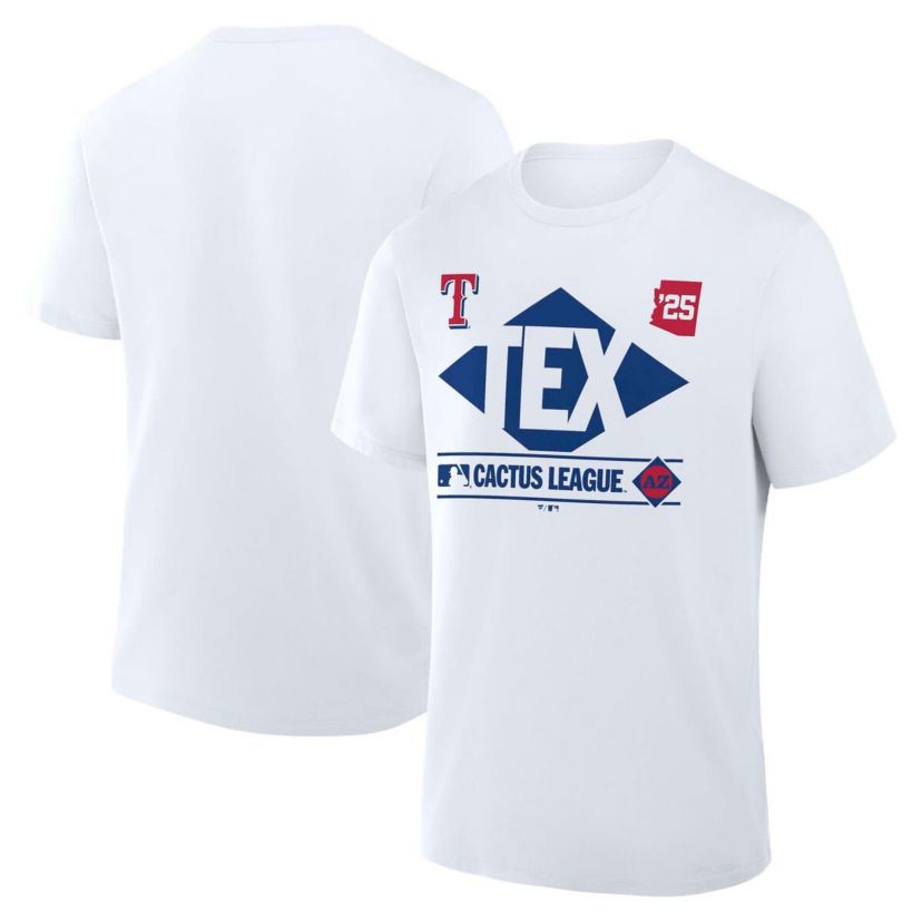 MLB Fanatics Texas Rangers 2025 Spring Training Cactus League True Icon T-Shirt