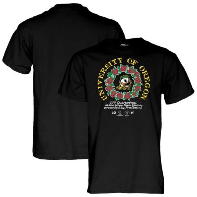 Blue 84 Mens NCAA Oregon Ducks NCAA Football Playoff 2025 Rose Bowl TShirt