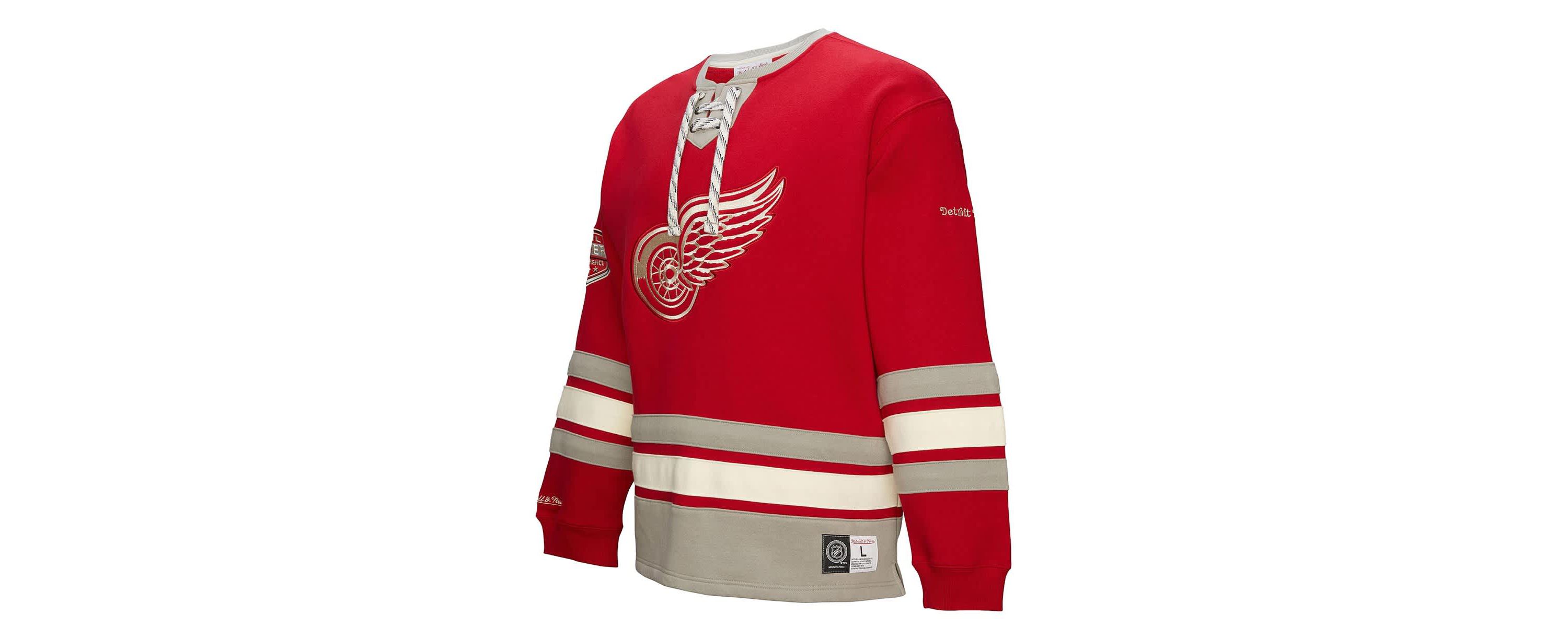 NHL Detroit Wings Lace-Up Pullover Sweatshirt