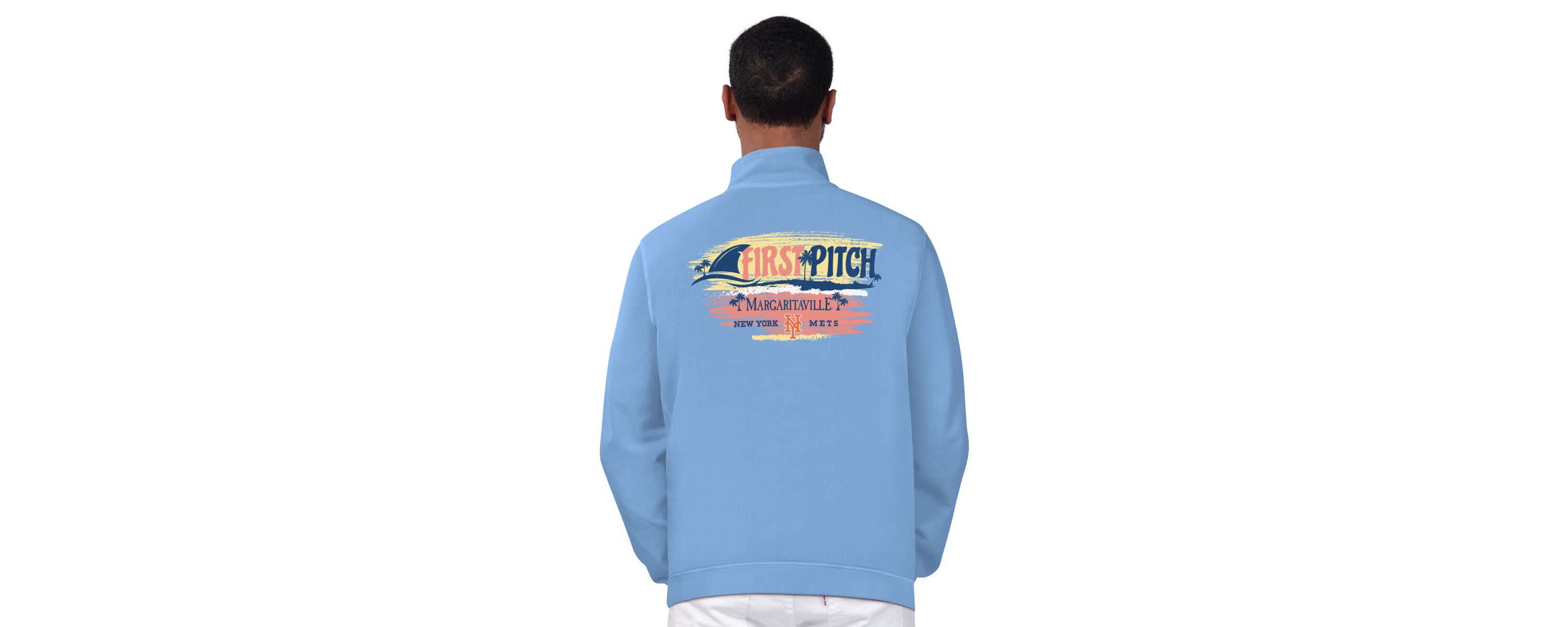 MLB Light New York Mets First Pitch Quarter-Zip Pullover Top