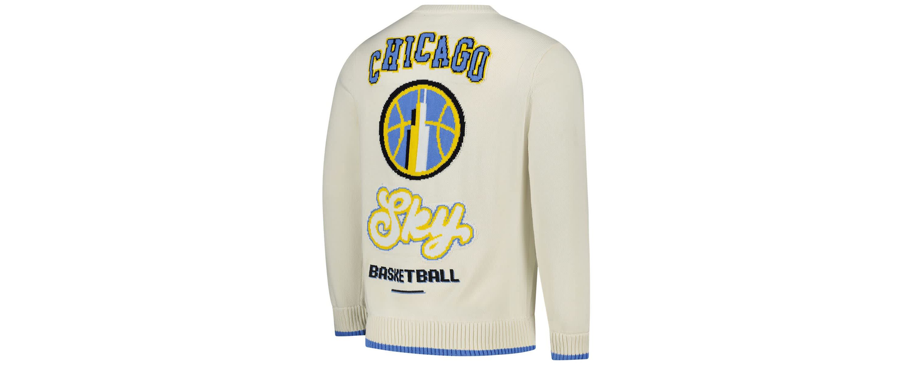 WNBA Unisex Chicago Sky Jacquard Pullover Sweater