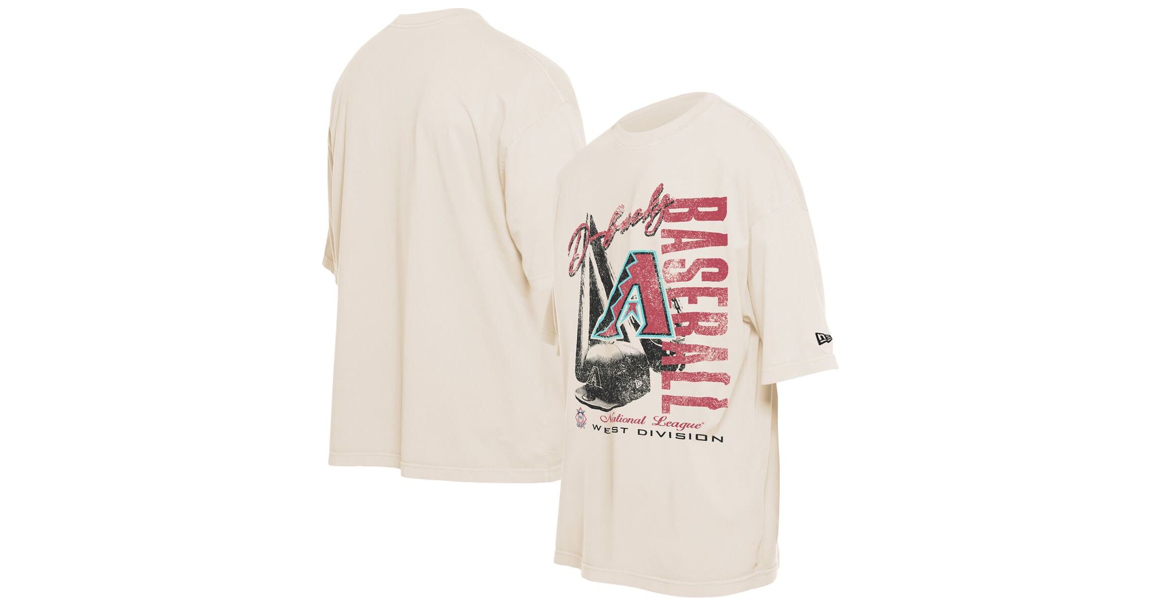 MLB Arizona Diamondbacks Cooperstown Collection Oversized Throwback Distressed T-Shirt