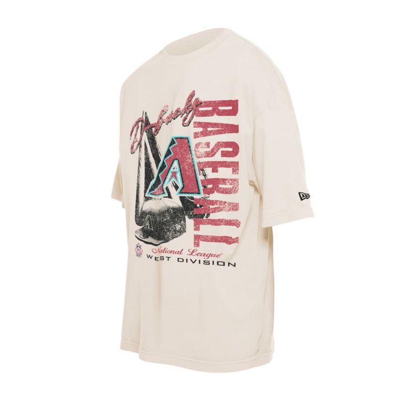 MLB Arizona Diamondbacks Cooperstown Collection Oversized Throwback Distressed T-Shirt