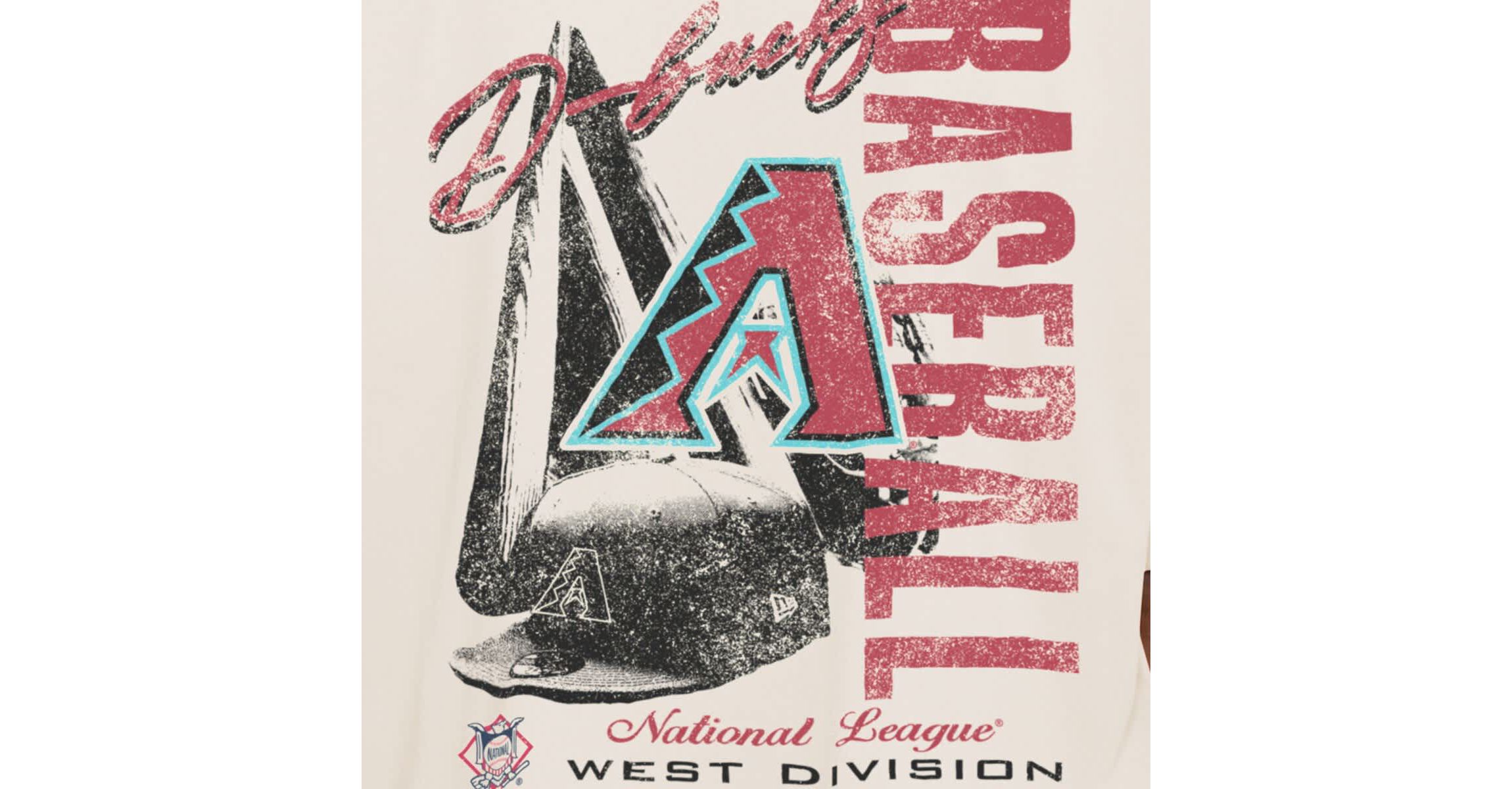 MLB Arizona Diamondbacks Cooperstown Collection Oversized Throwback Distressed T-Shirt