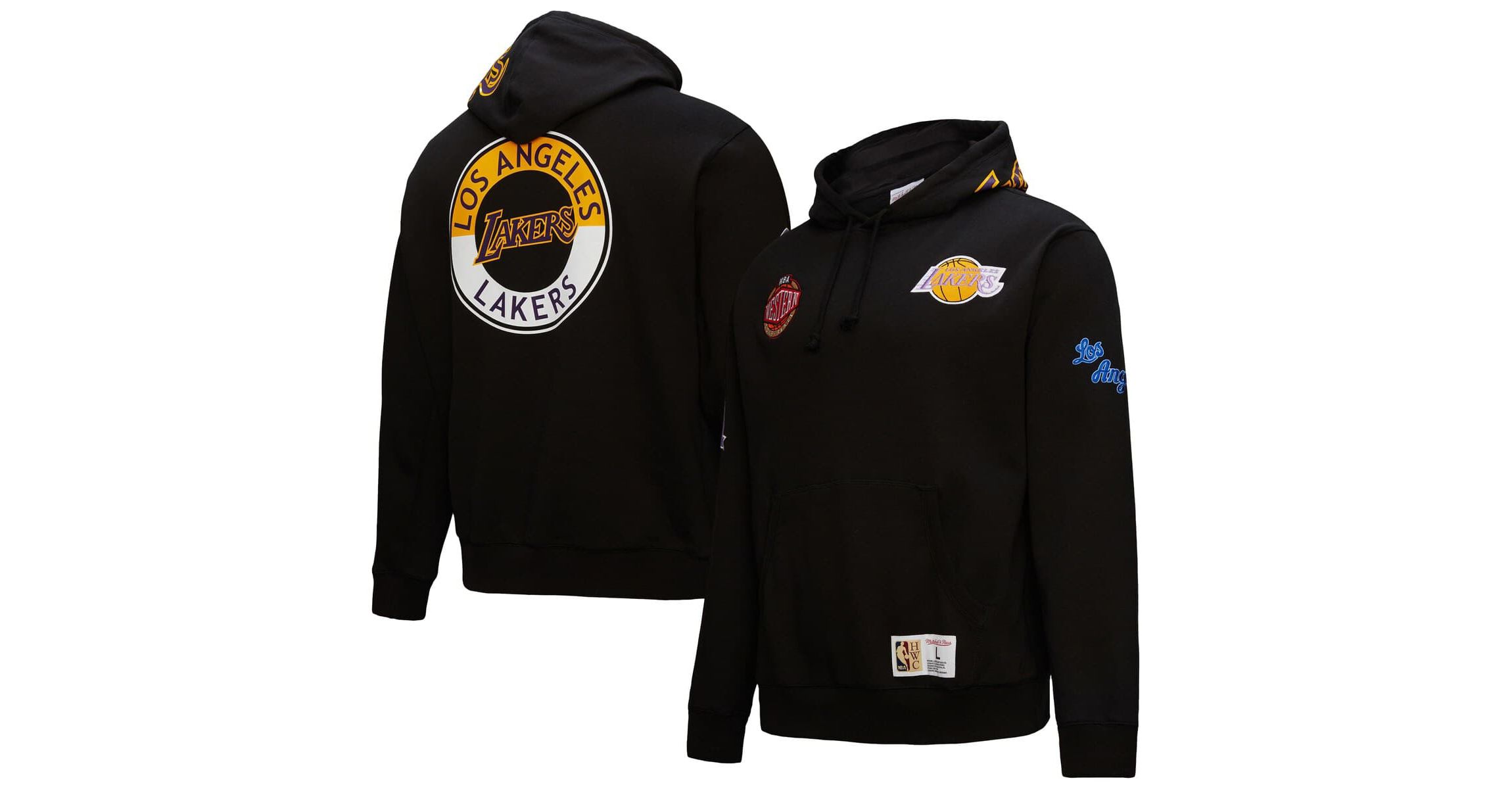 NBA Los Angeles Lakers Hardwood Classics Blackout Collection Pullover Hoodie