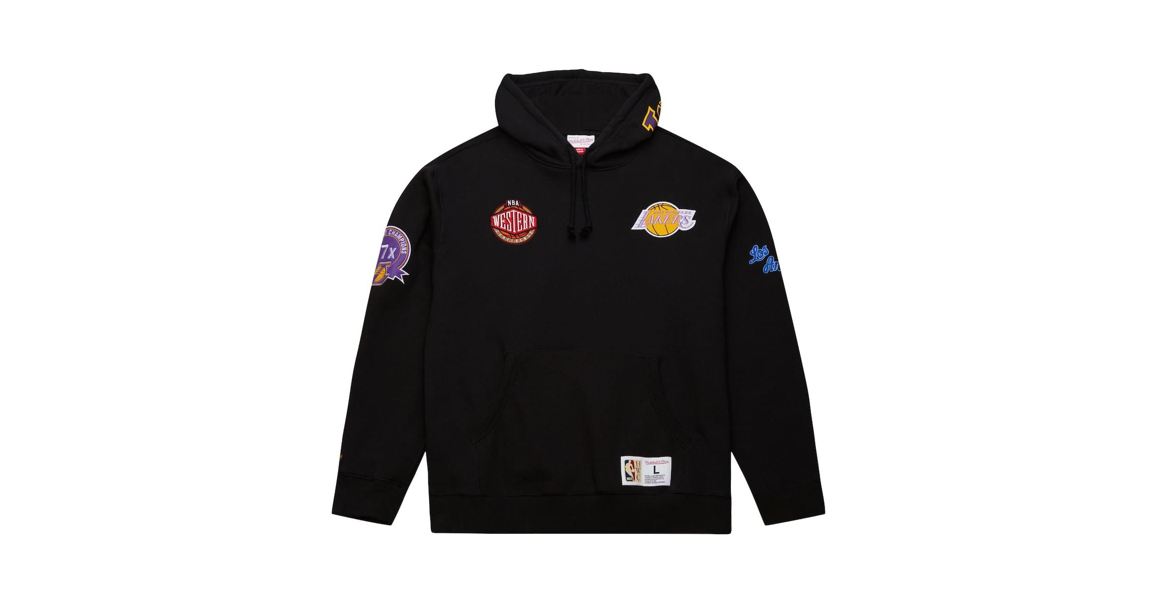 NBA Los Angeles Lakers Hardwood Classics Blackout Collection Pullover Hoodie