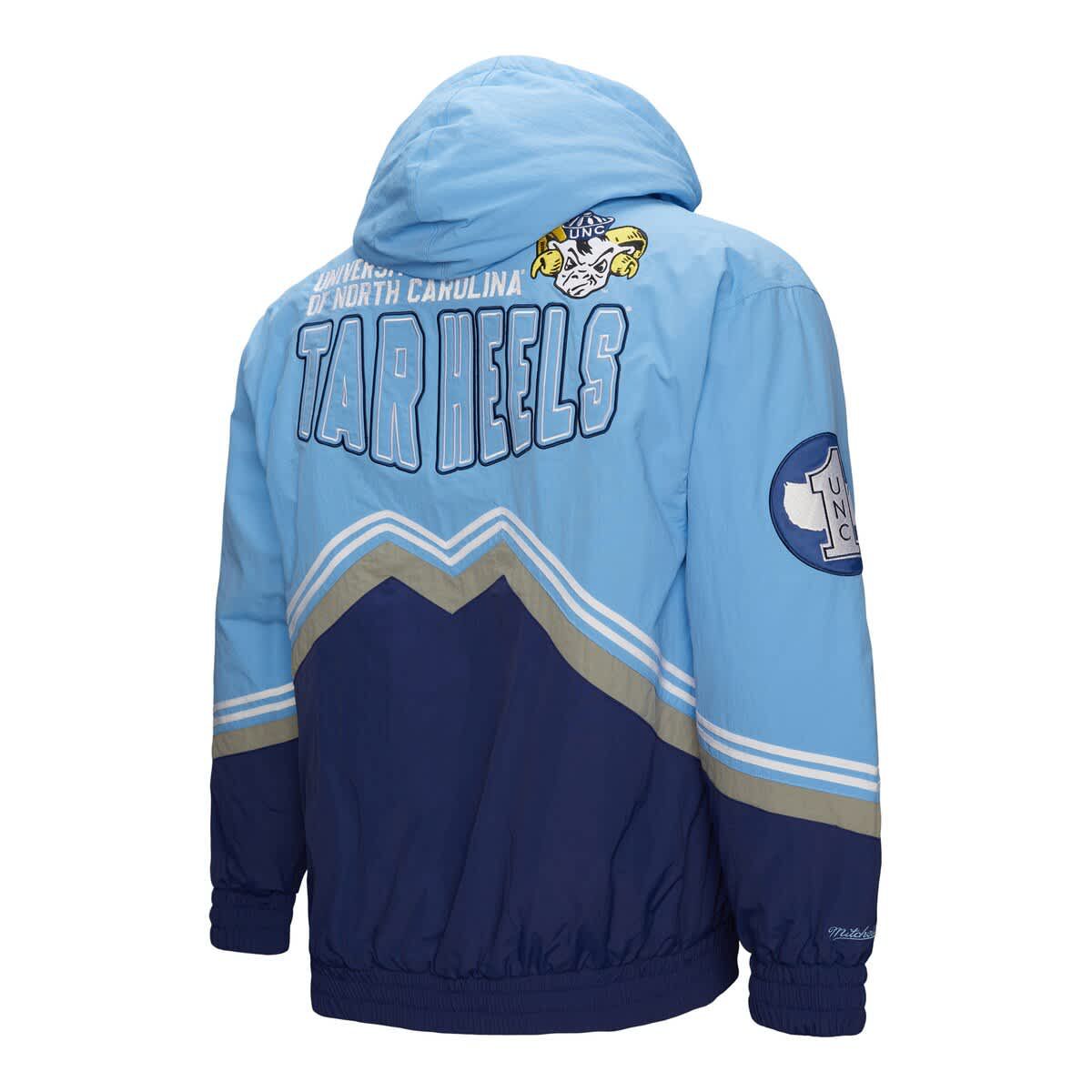 NCAA Navy/Carolina North Carolina Tar Heels Throw It Back Vintage Logo Full-Zip Jacket