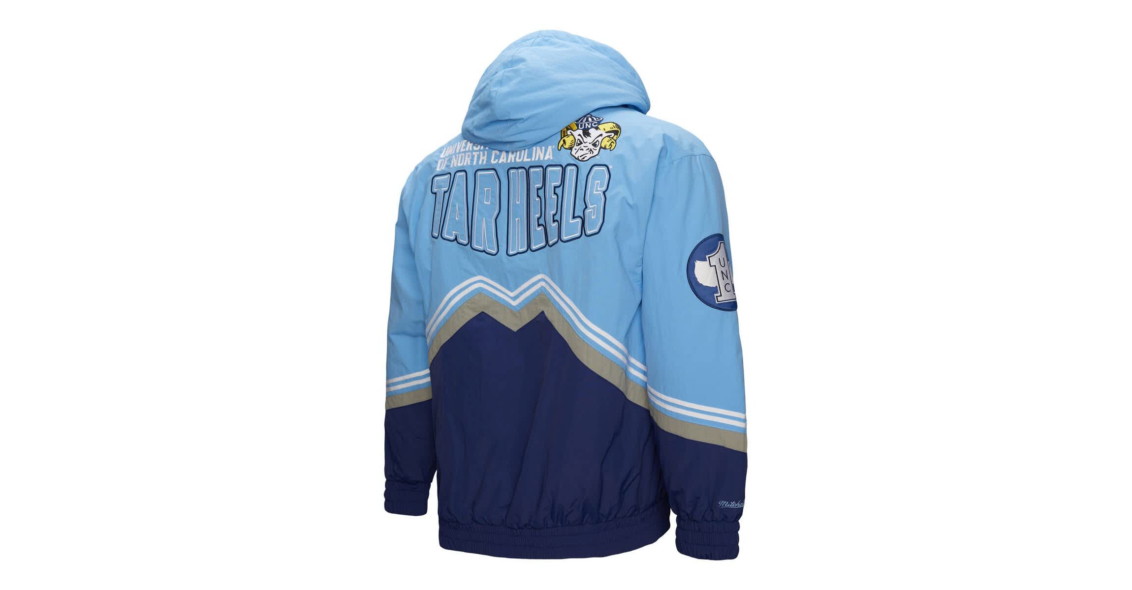 NCAA Navy/Carolina North Carolina Tar Heels Throw It Back Vintage Logo Full-Zip Jacket