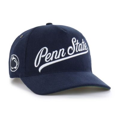 '47 NCAA Unisex Penn State Nittany Lions Collections Golden Age Corduroy Hitch Adjustable Hat, Navy Blue