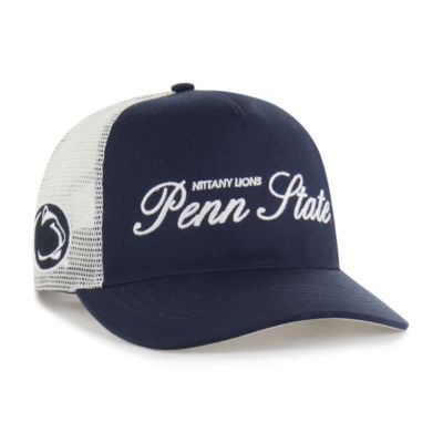 '47 NCAA Unisex Penn State Nittany Lions Contemporary Basics Foundation Trucker Hitch Adjustable Hat, Navy Blue