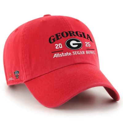 47 Mens NCAA Georgia Bulldogs NCAA Football Playoff 2025 Sugar Bowl Clean Up Adjustable Hat