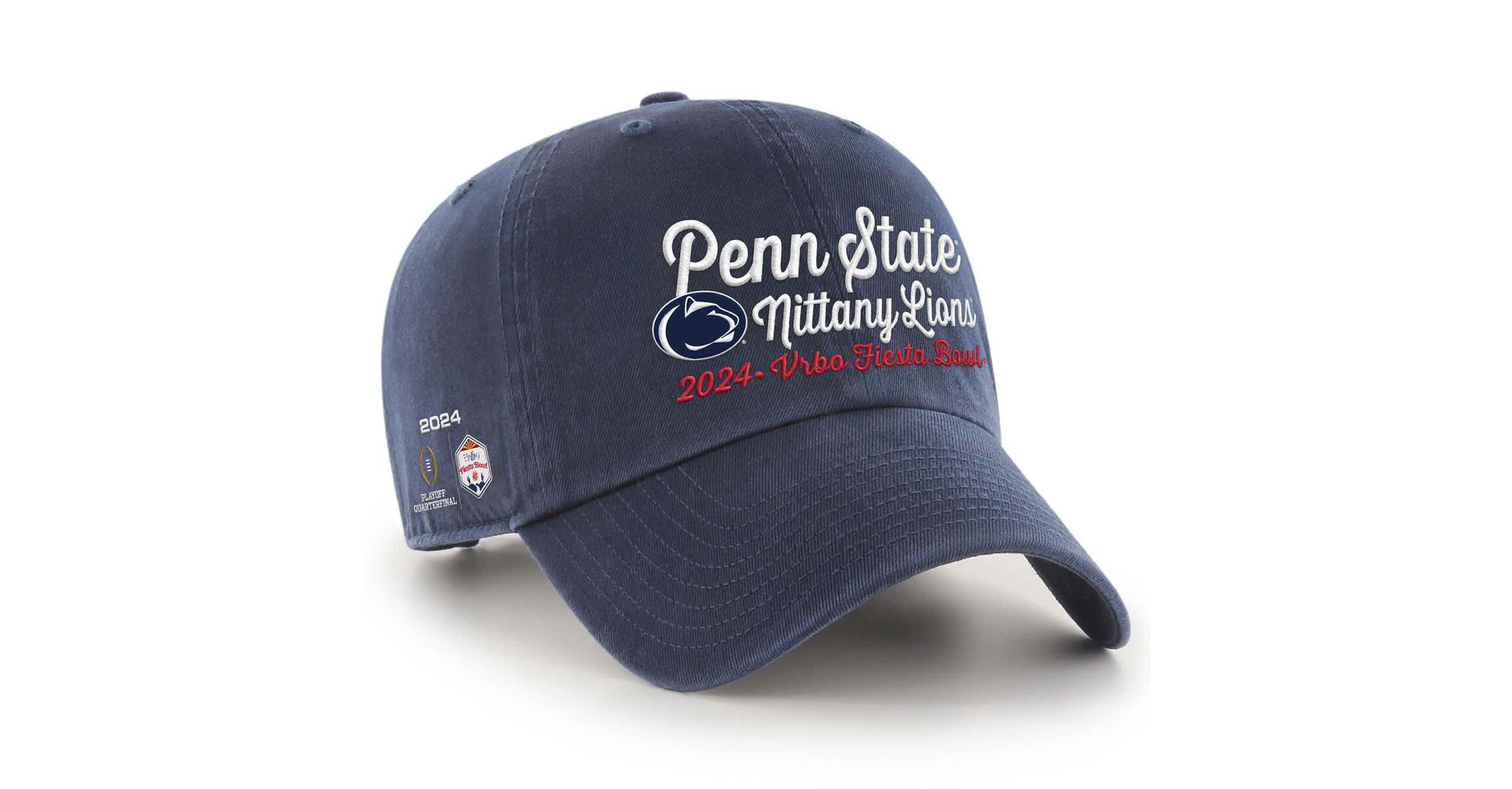 NCAA Penn State Nittany Lions NCAA Football Playoff 2024 Fiesta Bowl Clean Up Adjustable Hat
