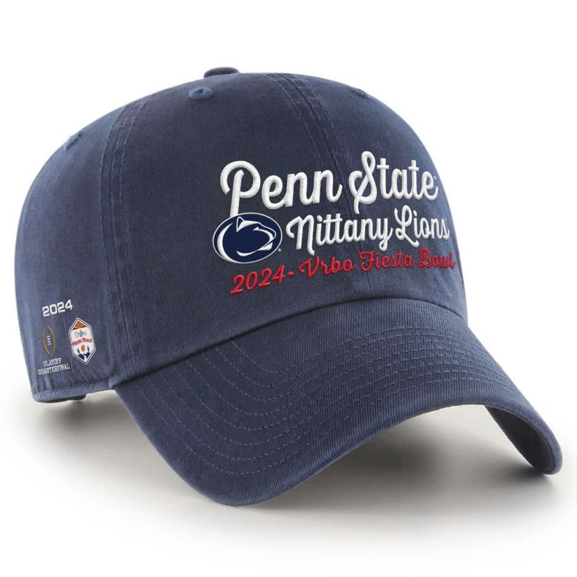 NCAA Penn State Nittany Lions NCAA Football Playoff 2024 Fiesta Bowl Clean Up Adjustable Hat